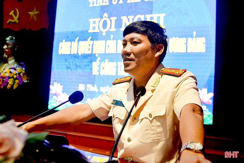 Ban Bí thư Trung ương Đảng chỉ định Giám đốc Công an tỉnh Hà Tĩnh tham gia Ban Thường vụ Tỉnh ủy