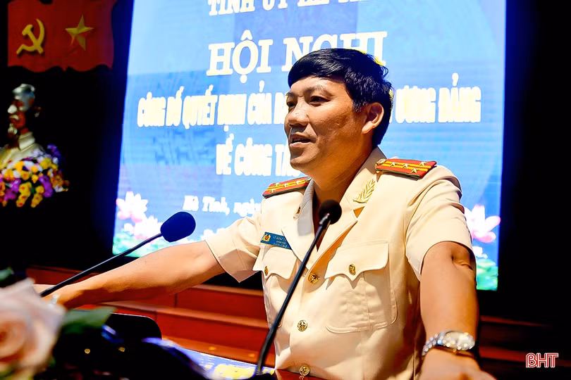 Ban Bí thư Trung ương Đảng chỉ định Giám đốc Công an tỉnh Hà Tĩnh tham gia Ban Thường vụ Tỉnh ủy