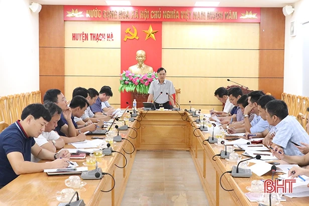 Thạch Hà phấn đấu đến 30/9 giải ngân vốn đầu tư công đạt xấp xỉ 65%