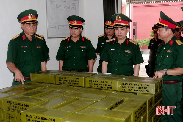 Thiếu tướng Nguyễn Văn Man đánh giá cao việc thực hiện nhiệm vụ quân sự - quốc phòng ở Hà Tĩnh