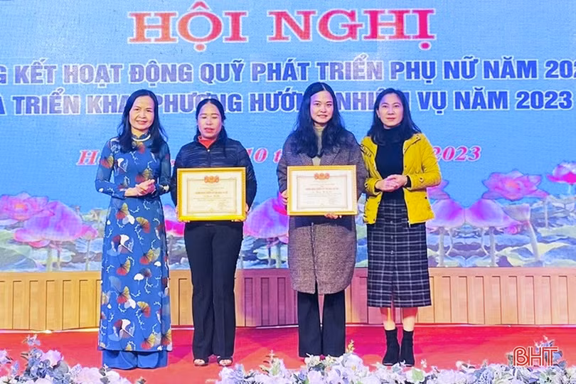 Quỹ Phát triển phụ nữ tỉnh tiếp tục đồng hành cùng chị em Hà Tĩnh
