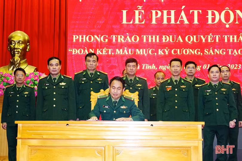 Bộ đội Biên phòng Hà Tĩnh phát động phong trào thi đua quyết thắng 