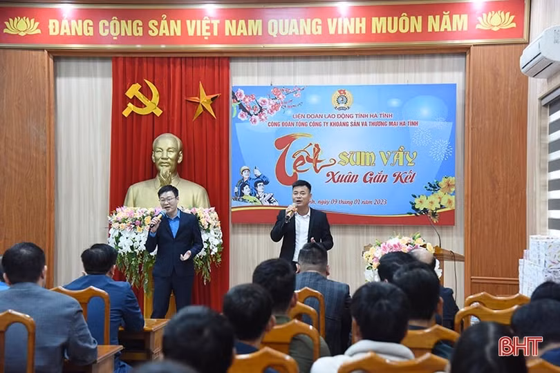 Công nhân, người lao động Mitraco Hà Tĩnh vui Tết sum vầy