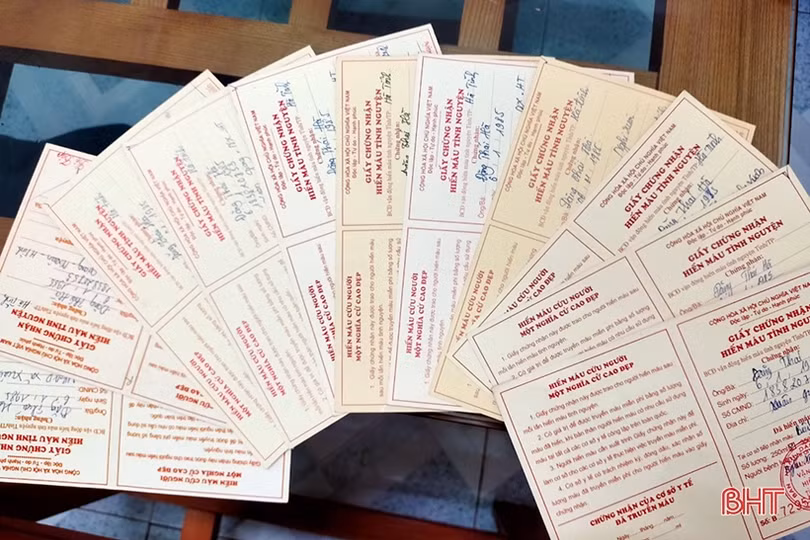 Cán bộ xã ở Hà Tĩnh 26 lần tham gia hiến máu tình nguyện