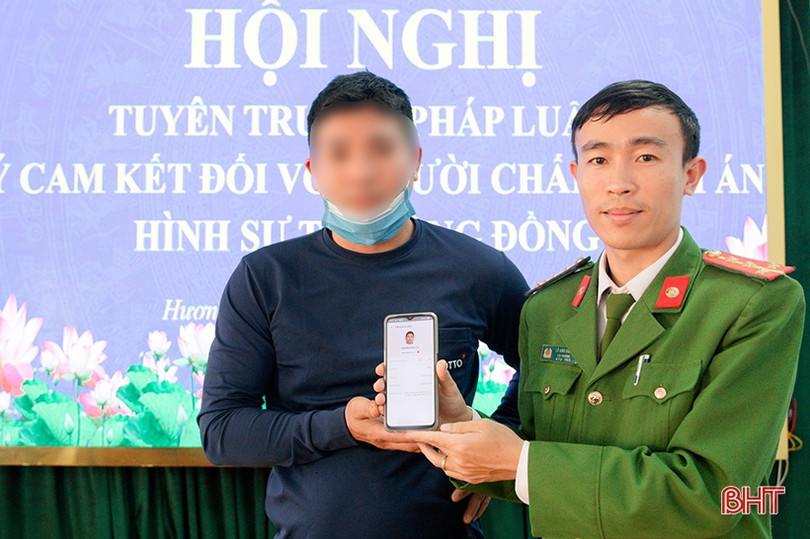 107 người chấp hành án hình sự tại cộng đồng ký cam kết không vi phạm pháp luật