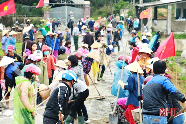 Lộc Hà ra quân tham gia xây dựng nông thôn mới năm 2019