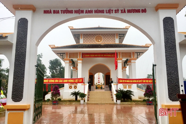 Khánh thành Nhà bia tưởng niệm liệt sỹ xã Hương Đô