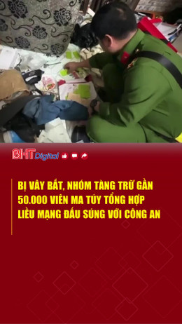 Bị vây bắt, nhóm tàng trữ gần 50.000 viên ma túy tổng hợp liều mạng đấu súng với công an