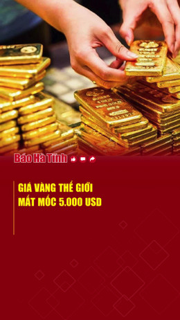 Giá vàng thế giới mất mốc 5.000 USD