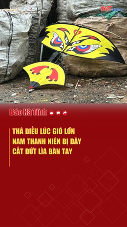 Thả diều lúc gió lớn, nam thanh niên bị dây cắt đứt lìa bàn tay