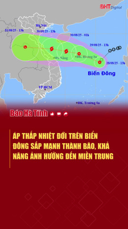 Áp thấp nhiệt đới trên Biển Đông sắp mạnh thành bão, khả năng ảnh hưởng đến miền Trung