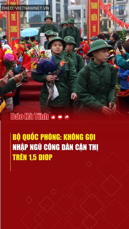 Không gọi nhập ngũ công dân cận thị trên 1,5 diop