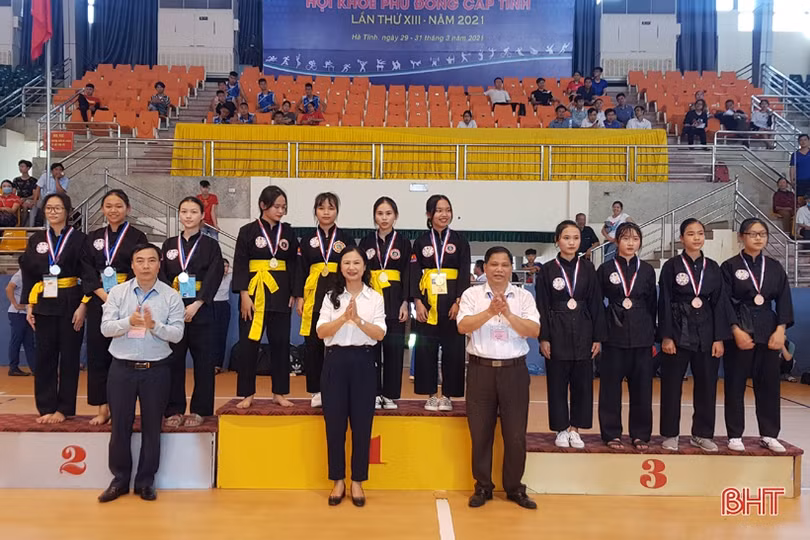 Ngày thi đấu thứ 2 Hội khỏe Phù Đổng Hà Tĩnh: Đẩy gậy, võ thuật hoàn thành các nội dung