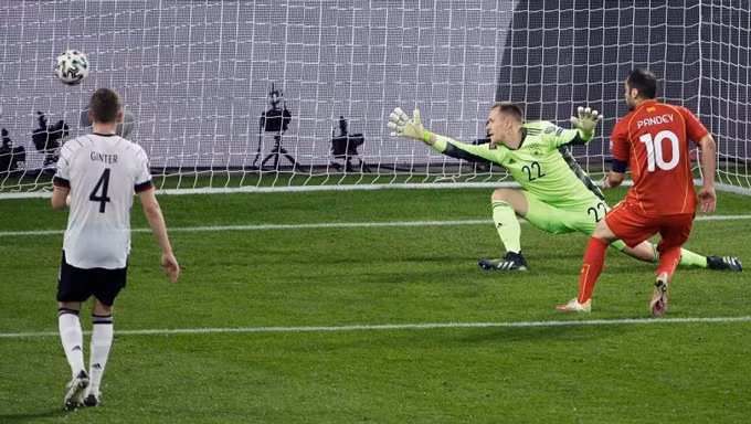 Kết quả Đức 1-2 Bắc Macedonia: Xe tăng tuột xích