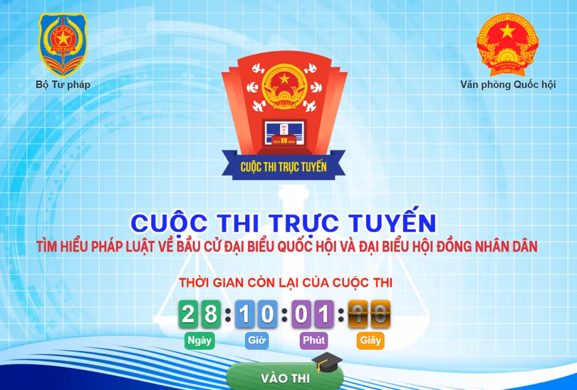 Khuyến khích cán bộ thi tìm hiểu về bầu cử ĐBQH và đại biểu HĐND
