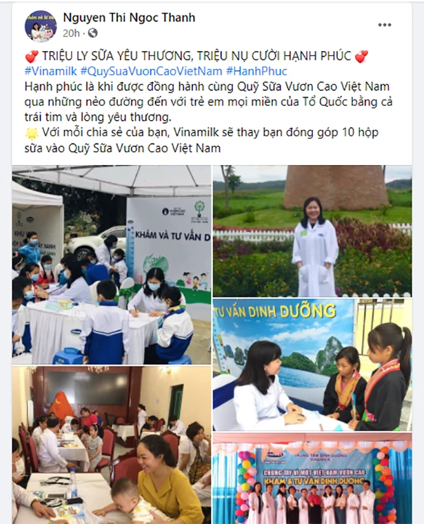 “Triệu ly sữa yêu thương, triệu nụ cười hạnh phúc”