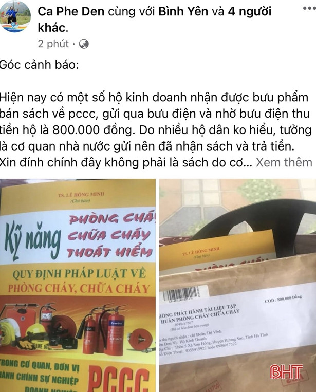Hà Tĩnh: Nhiều cửa hàng, quán ăn bị lừa mua sách trị giá... cả triệu đồng!