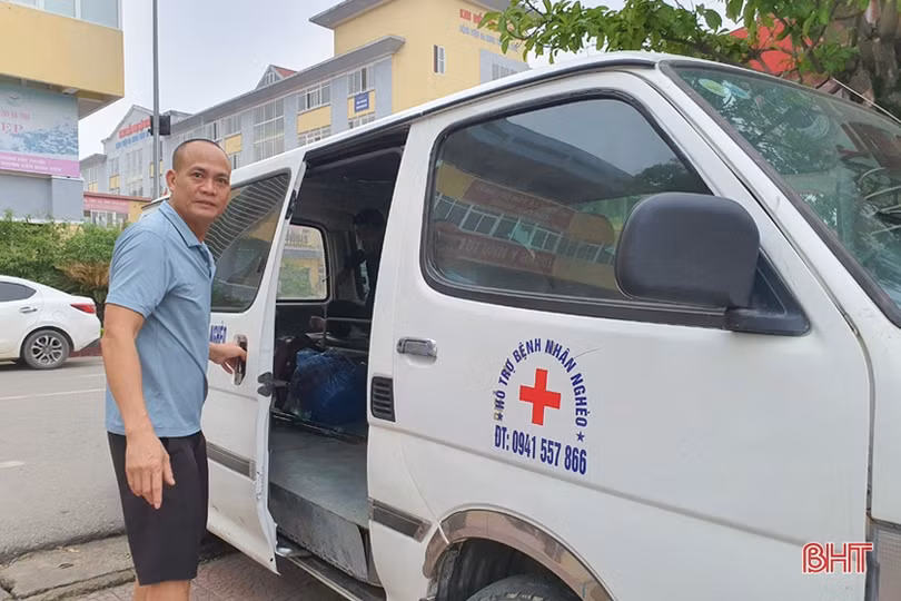 Những chuyến xe nghĩa tình chở bệnh nhân nghèo của người đàn ông Hà Tĩnh