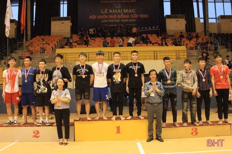 Hội khỏe Phù Đổng Hà Tĩnh hoàn thành các nội dung thi đấu, trao 282 huy chương