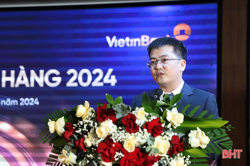 Ông Trần Xuân Giáp Cường – Giám đốc VietiBank Hà Tĩnh phát biểu tại hội nghị. bqbht_br_2.jpg