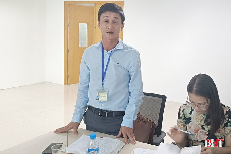Ông Nguyễn Phương Nam – Chánh Thanh tra Ngân hàng Nhà nước Chi nhánh tỉnh Hà Tĩnh phát biểu tại cuộc làm việc z5892535787201-eca945eb7e6f813620e3c557c2894415-7136.jpg