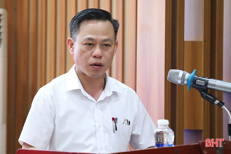 Ông Lê Đăng Phúc - Phó Chủ tịch Liên minh HTX Hà Tĩnh phát biểu khai mạc lớp bồi dưỡng. bqbht_br_090.jpg