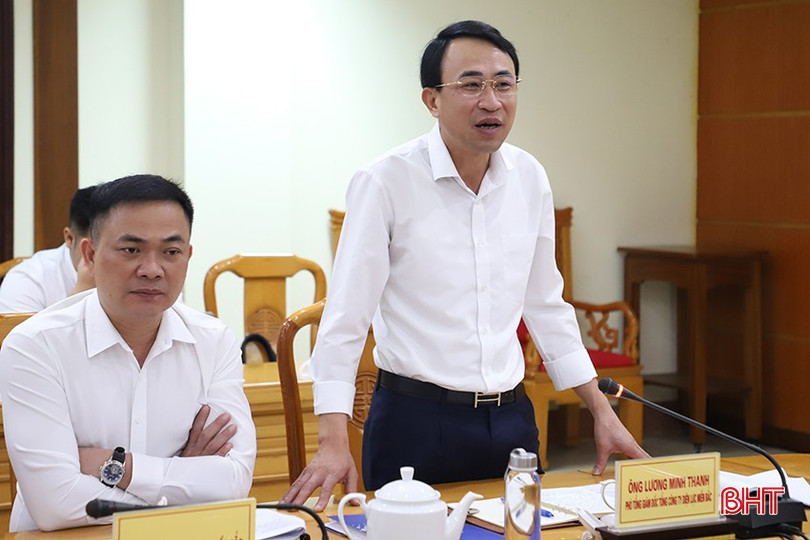 Ông Lương Minh Thanh – Phó Tổng Giám đốc Tổng Công ty Điện lực Miền Bắc phát biểu tại buổi làm việc. bqbht_br_36.jpg