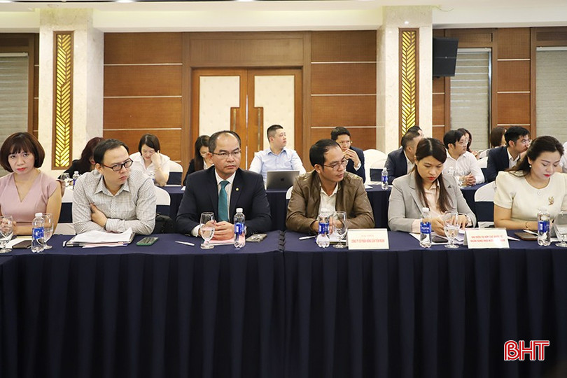 Đại biểu ngành Ngân hàng Hà Tĩnh và 9 tỉnh có đường biên giới Việt Nam - Lào tham gia hội nghị. bqbht_br_54.jpg