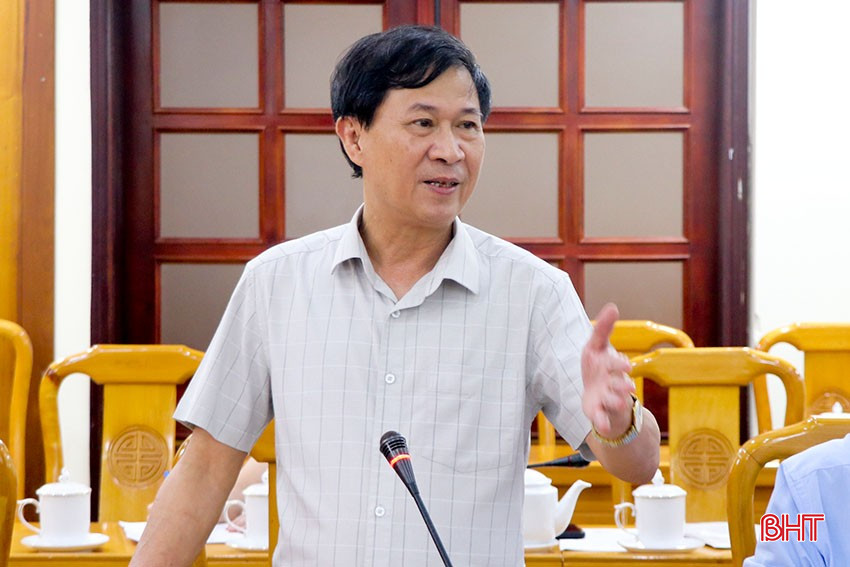 Đại tá Đặng Hoài Sơn - Phó Giám đốc Công an tỉnh thông tin phương án đảm bảo an toàn cho thí sinh và các kỳ thi. bqbht_br_11.jpg