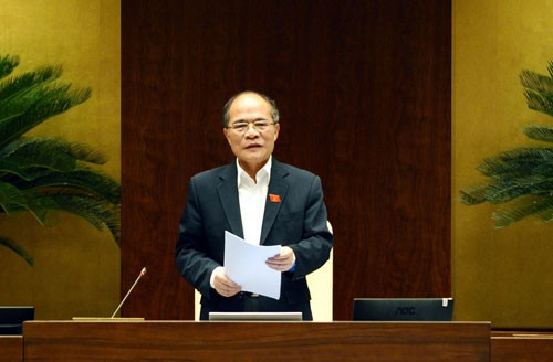 Chủ tịch QH Nguyễn Sinh Hùng phát biểu trước QH sáng qua 14.11 - Ảnh: Ngọc Thắng Chủ tịch QH Nguyễn Sinh Hùng phát biểu trước QH sáng qua 14.11 - Ảnh: Ngọc Thắng