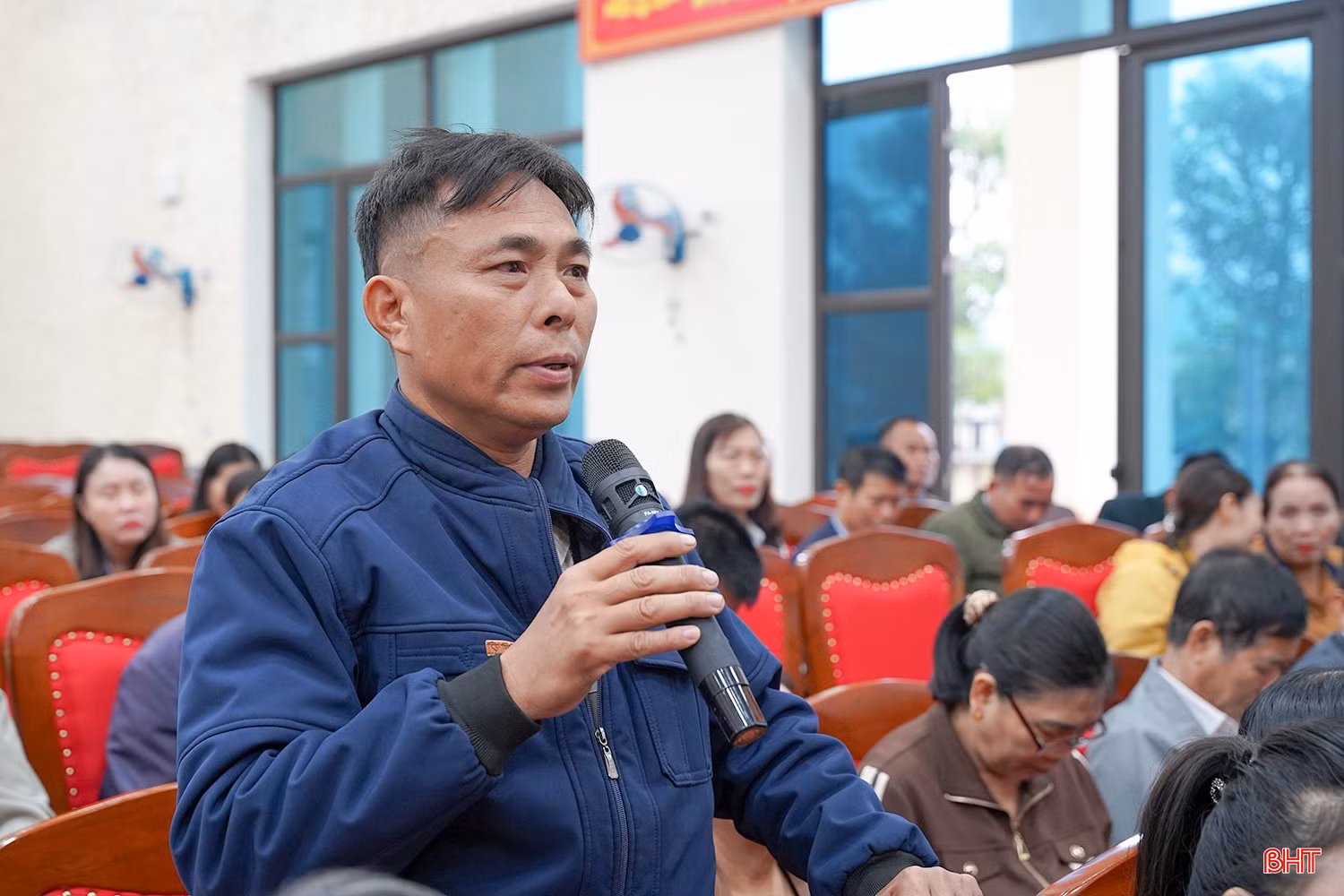 Cử tri Lê Xuân Phi (TDP 8, phường Nam Hồng Lĩnh) kiến nghị HĐND tỉnh sớm điều chỉnh quy hoạch phường sau sáp nhập.