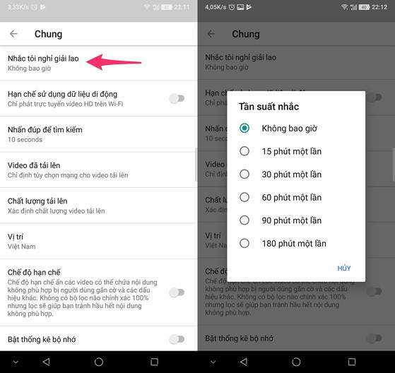 Cách giới hạn thời gian xem video trên YouTube