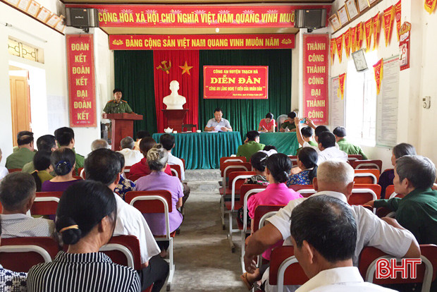 Công an Thạch Hà lắng nghe để phục vụ nhân dân tốt hơn