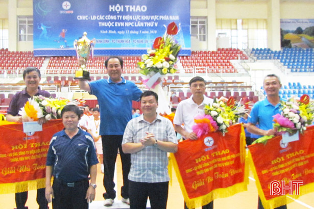 Điện lực Hà Tĩnh vô địch môn bóng đá hội thao các điện lực phía Nam