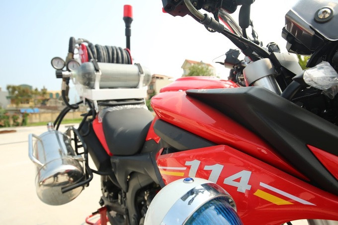 Dàn mô tô đặc chủng của cảnh sát chữa cháy Việt Nam