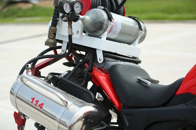 Dàn mô tô đặc chủng của cảnh sát chữa cháy Việt Nam