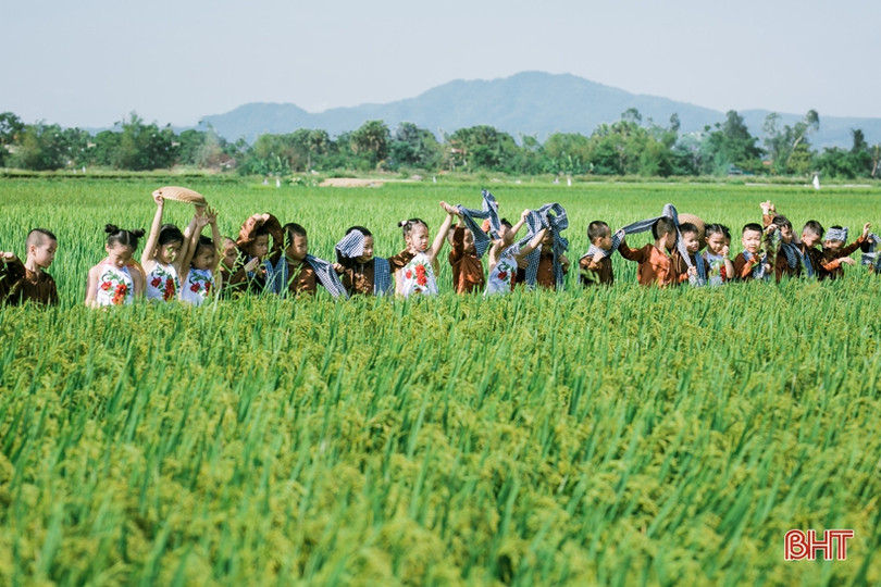 Ngộ nghĩnh bộ ảnh “Bé làm nông dân” của trẻ Mầm non Trí Đức