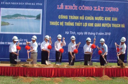 Lãnh đạo tỉnh và các đơn vị liên quan động thổ khởi công xây dựng công trình