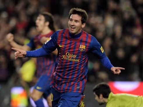 Messi ghi 53 bàn cho Barca mùa trước. Mùa này, anh đang có 31 bàn. Ảnh: AFP.