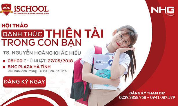 ischool ha tinh to chuc hoi thao danh thuc thien tai trong con ban