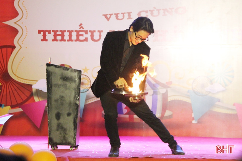 Vui nhộn buổi diễn xiếc miễn phí “Vui cùng thiếu nhi Hà Tĩnh”