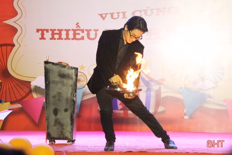 Vui nhộn buổi diễn xiếc miễn phí “Vui cùng thiếu nhi Hà Tĩnh”