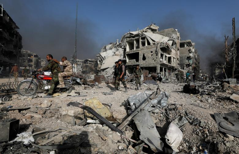 canh do nat o cac khu vuc ngoai o damascus sau nhung cuoc giao tranh