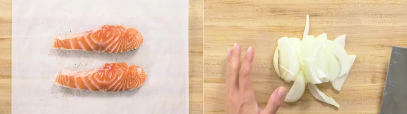 Cuối tuần, trổ tài với món cá hồi hấp nấm tuyệt ngon