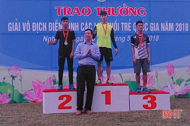 ha tinh gianh hcv giai vo dich dien kinh cac lua tuoi tre quoc gia 2018