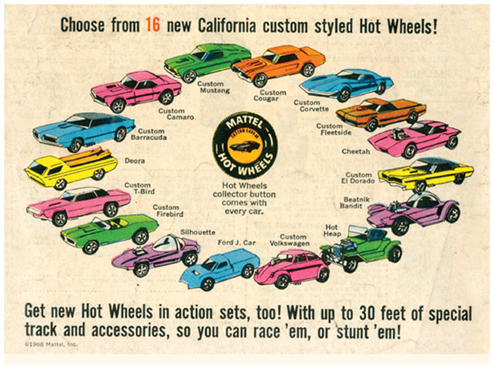 hot wheels lam 6 ty chiec xe do choi trong 50 nam qua