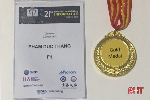 Tự hào chàng trai Hà Tĩnh vừa giành HCV Tin học châu Á