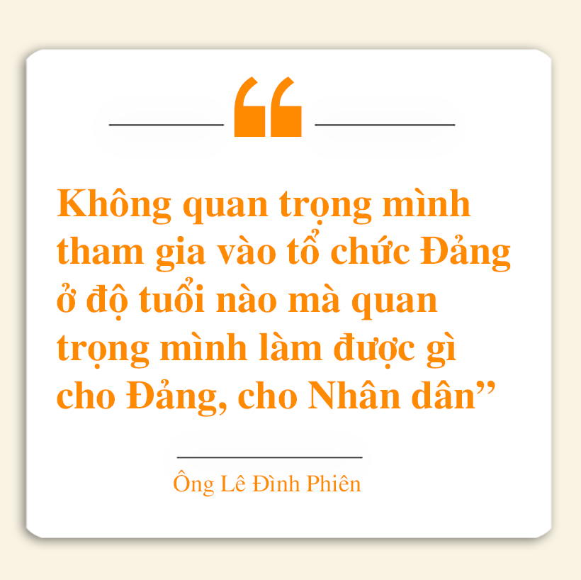 Vào Đảng ở tuổi 62