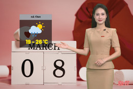 Dự báo thời tiết Hà Tĩnh ngày 8/3: Sáng mưa nhỏ vài nơi, chiều hửng nắng