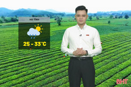 Dự báo thời tiết Hà Tĩnh ngày 25/9: Mưa rào và dông rải rác